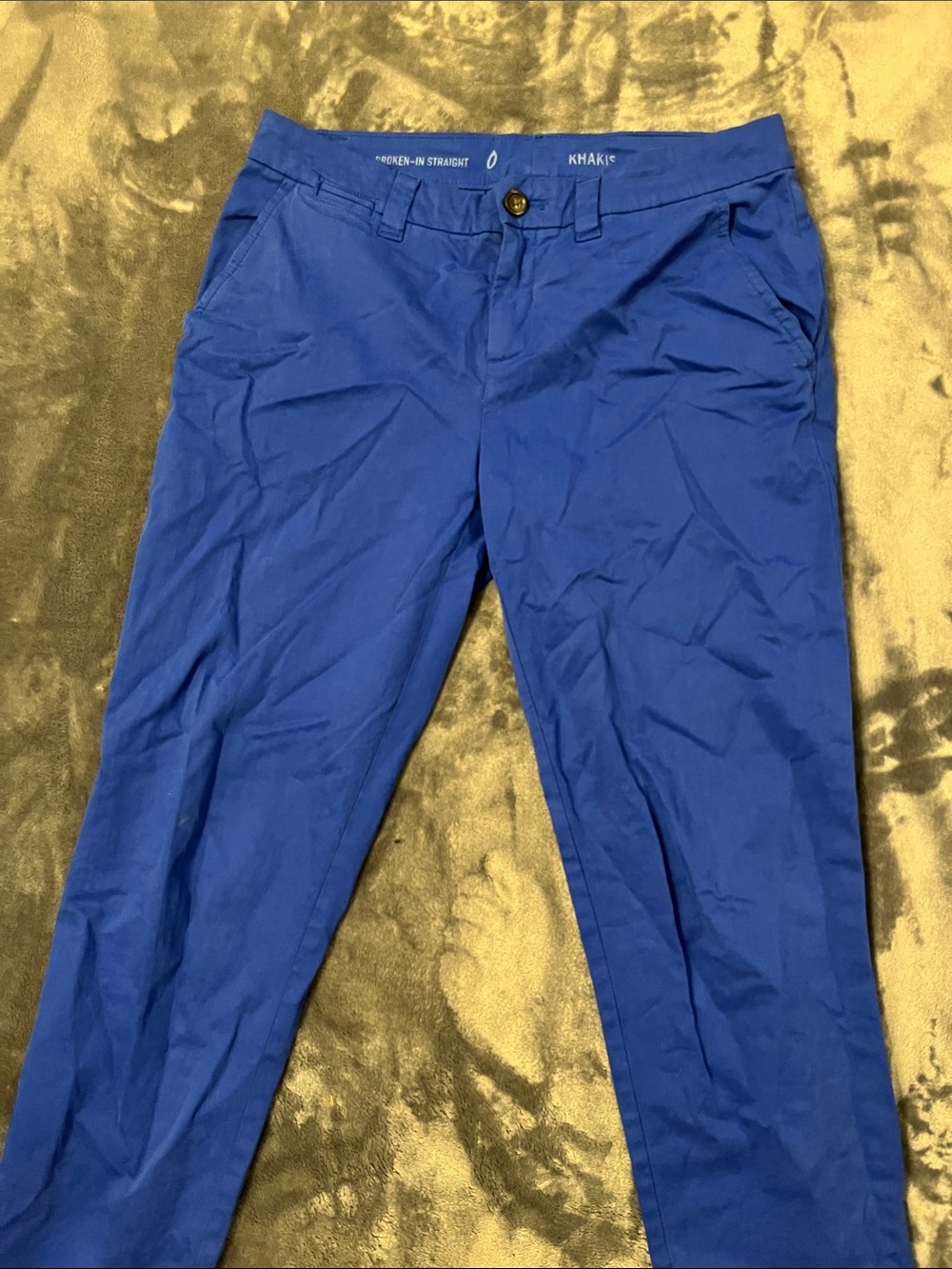 GAP Royal Blue Women's Straight Khaki Pants